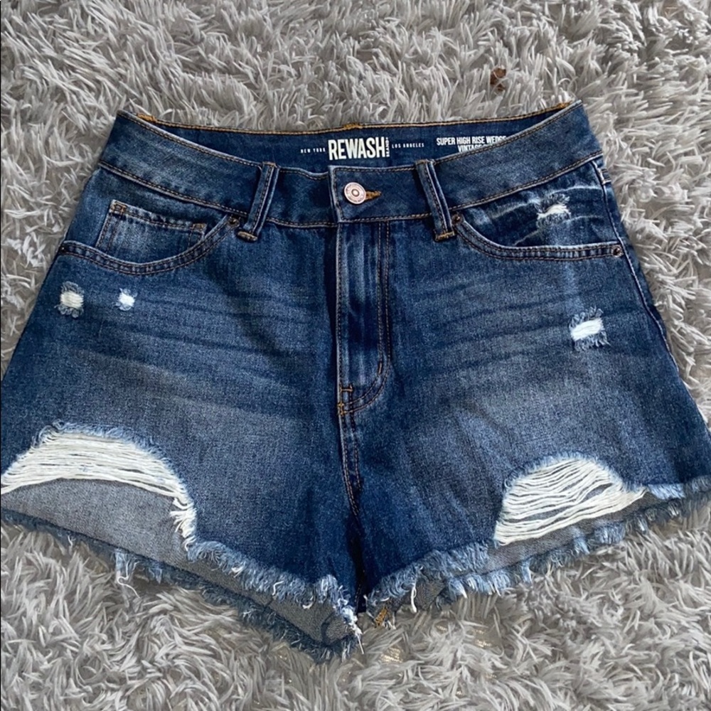 Super High Rise Wedge Vintage Revival jean shorts